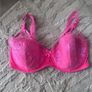 Savage X Fenty Pink Lace Underwire Bra